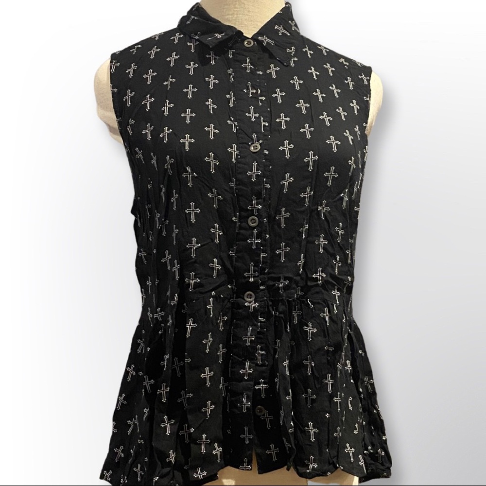 XXI Cross print top
